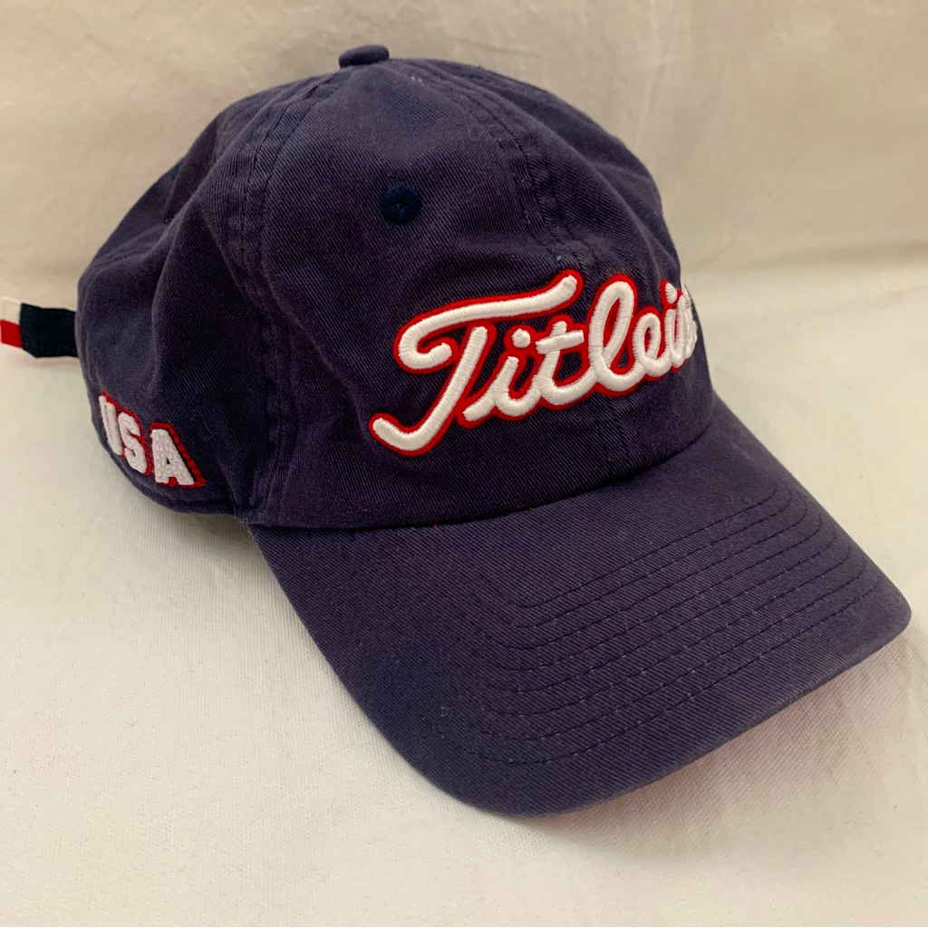 Titleist Usa Golf Strapback Hat Adult One Size Navy Blue Adjustable
